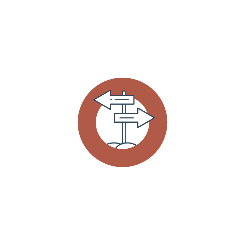 Icon für 'Wegweiser' für das Branding von HighPerforming Team