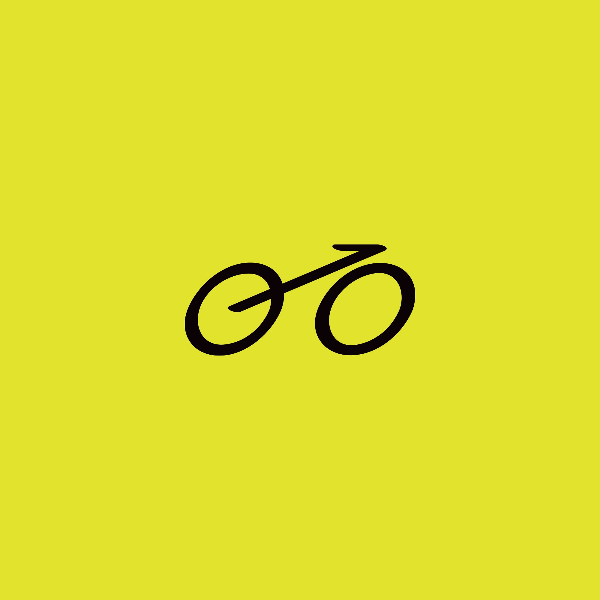 Das Bad Bikes Berlin-Symbol zeigt ein schwarzes Fahrrad auf hellgrünem Hintergrund