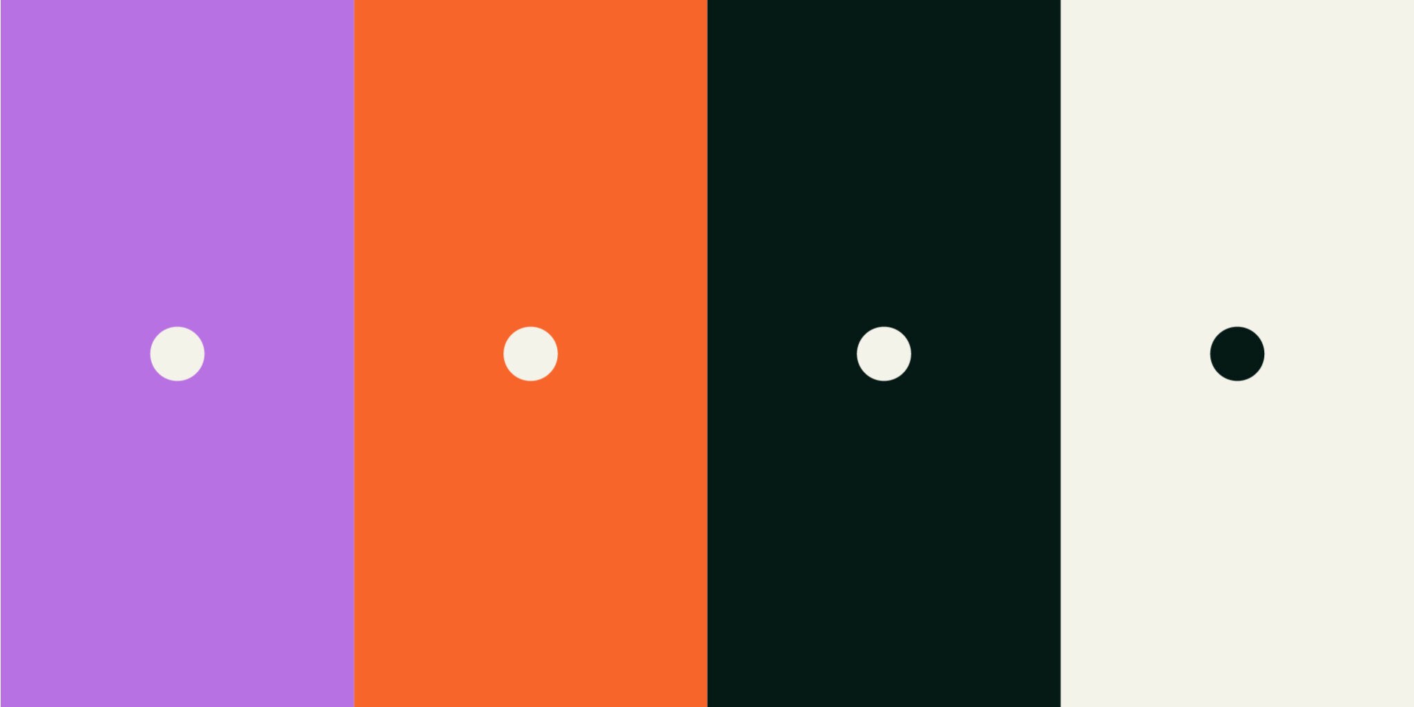 Beispiel einer perfekten Marken-Farbpalette auf Basis des Farbkreises