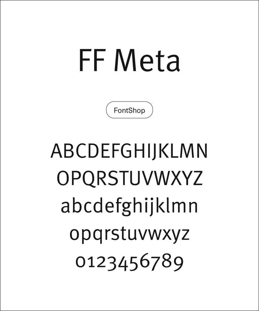 Type specimen FF Meta
