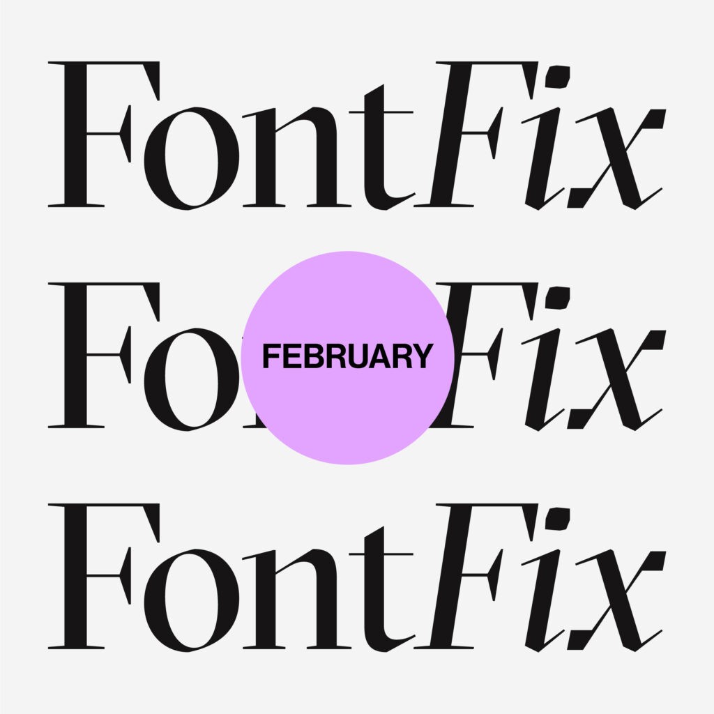 Font Fix series February cover image