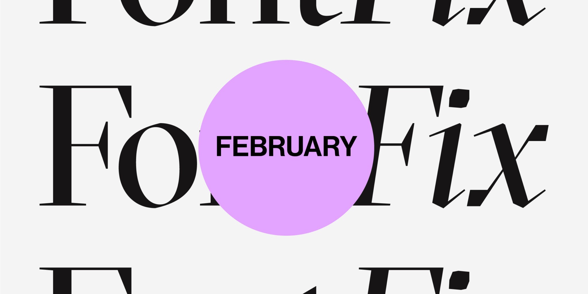 Font Fix series February cover image