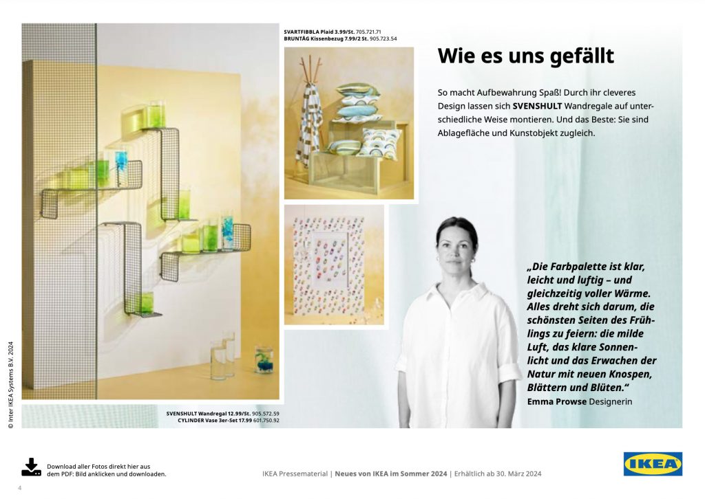 Auszug aus einem IKEA Press Kit um die Markenstimme von IKEA zu veranschaulichen