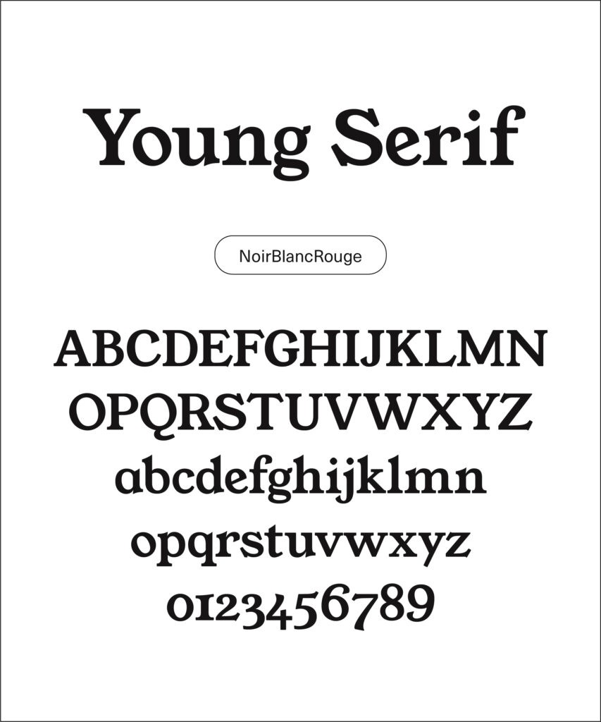 Type specimen Young Serif