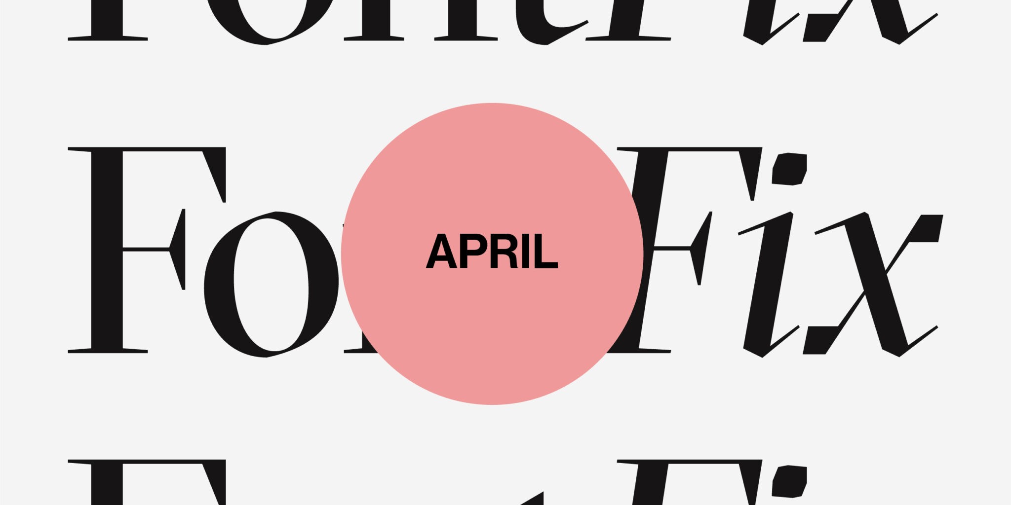 Font Fix series April cover image