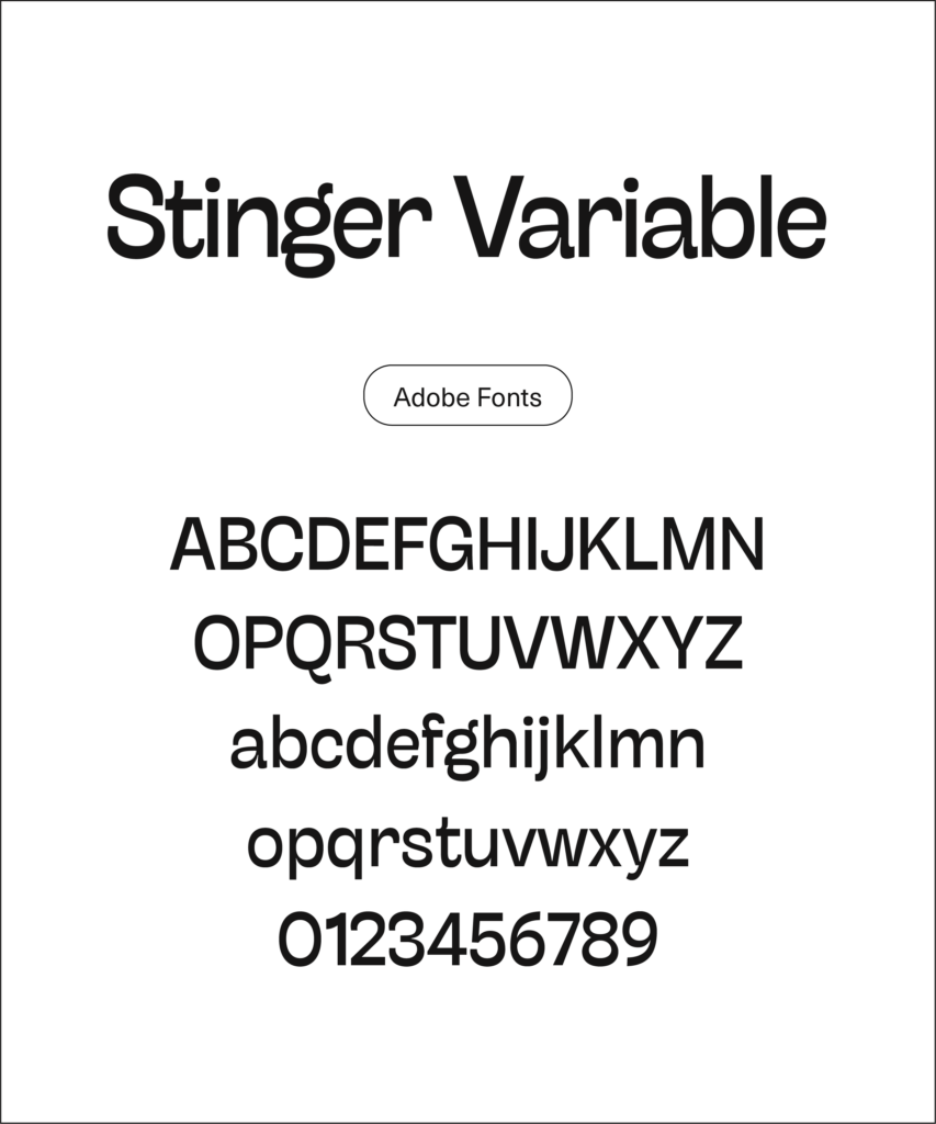 Textbeispiel für die Schriftart 'Stinger Variable'