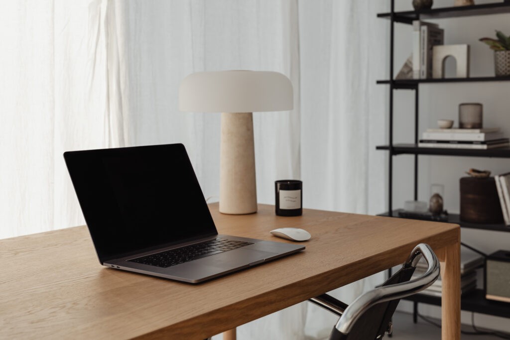 The image shows a comfortable looking desk as an introduction for a blog post about employer branding.