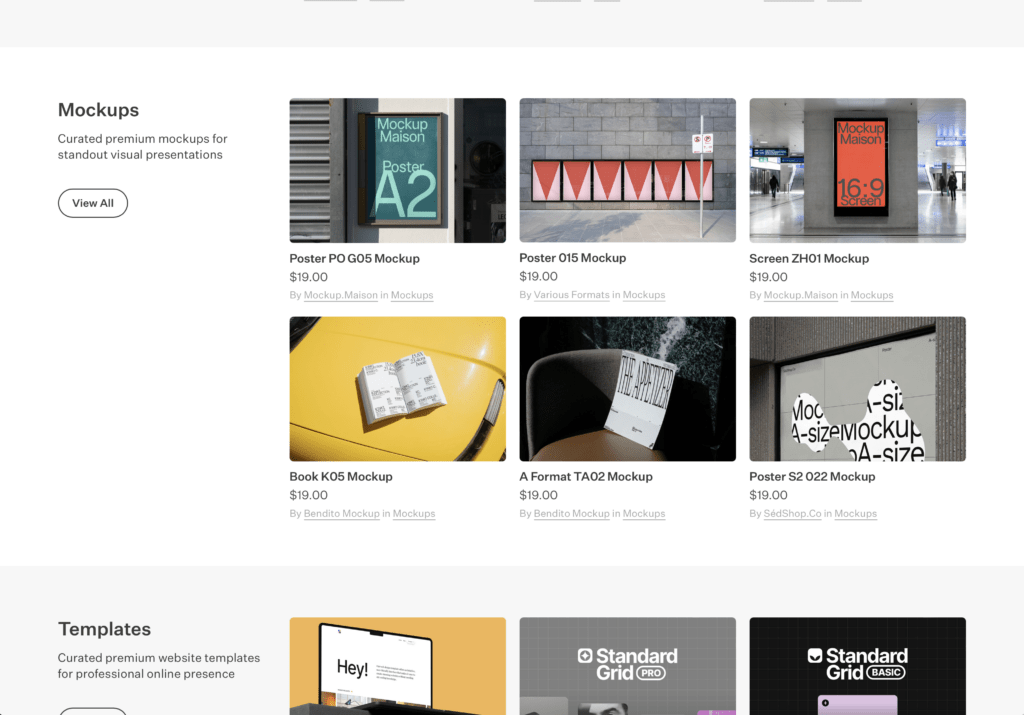 Screenshot der Mockup-Website Supply Family