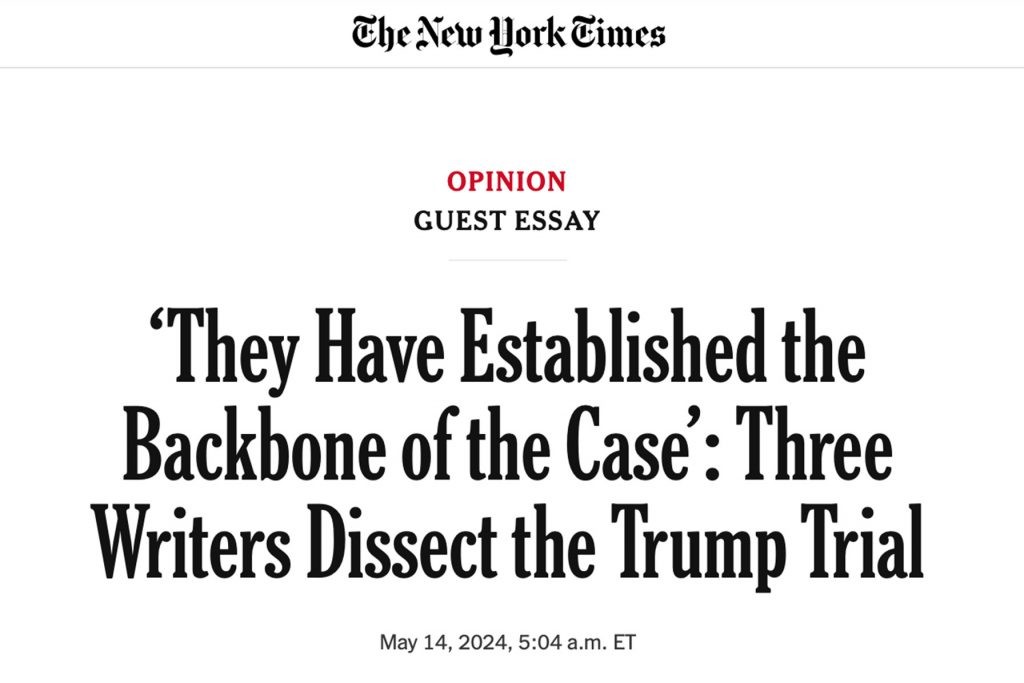 Screenshot der Website der New York Times, um zu zeigen, wie die Markentypografie die Markenpersönlichkeit des Unternehmens unterstützt