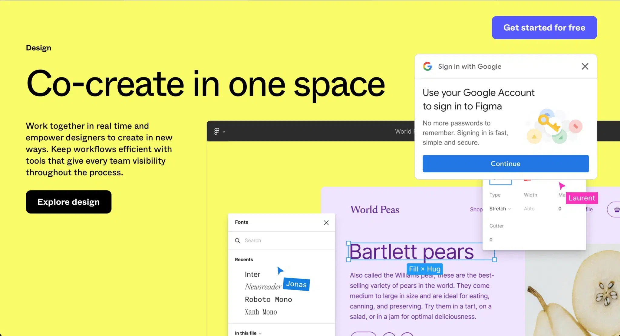 Screenshot der Figma-Website, der das Branding zeigt, das die Zusammenarbeit und den Designprozess würdigt.