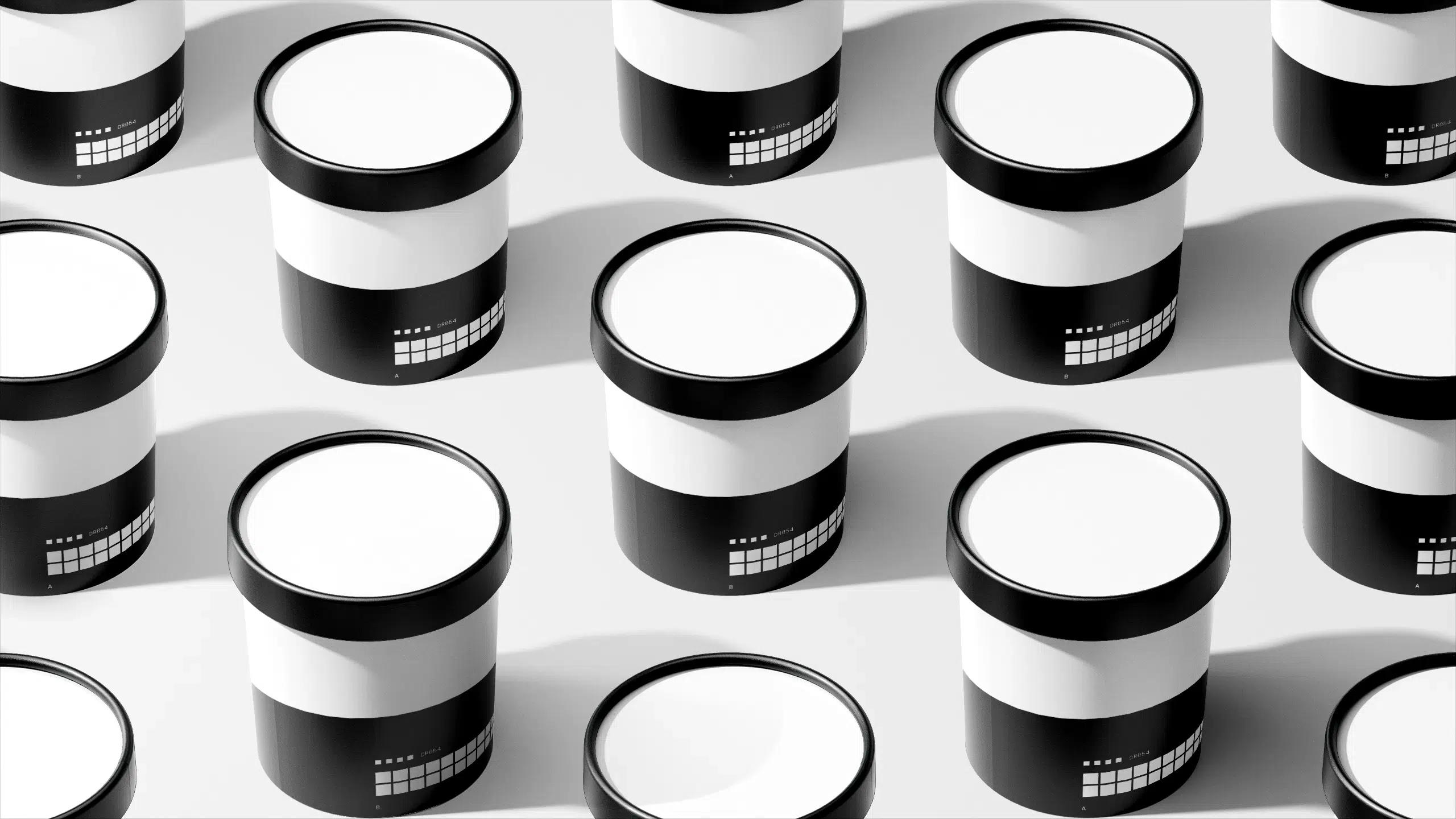 Ice cream tubs mockup by Darkroom—a premium mockup resource for brand and packaging designers