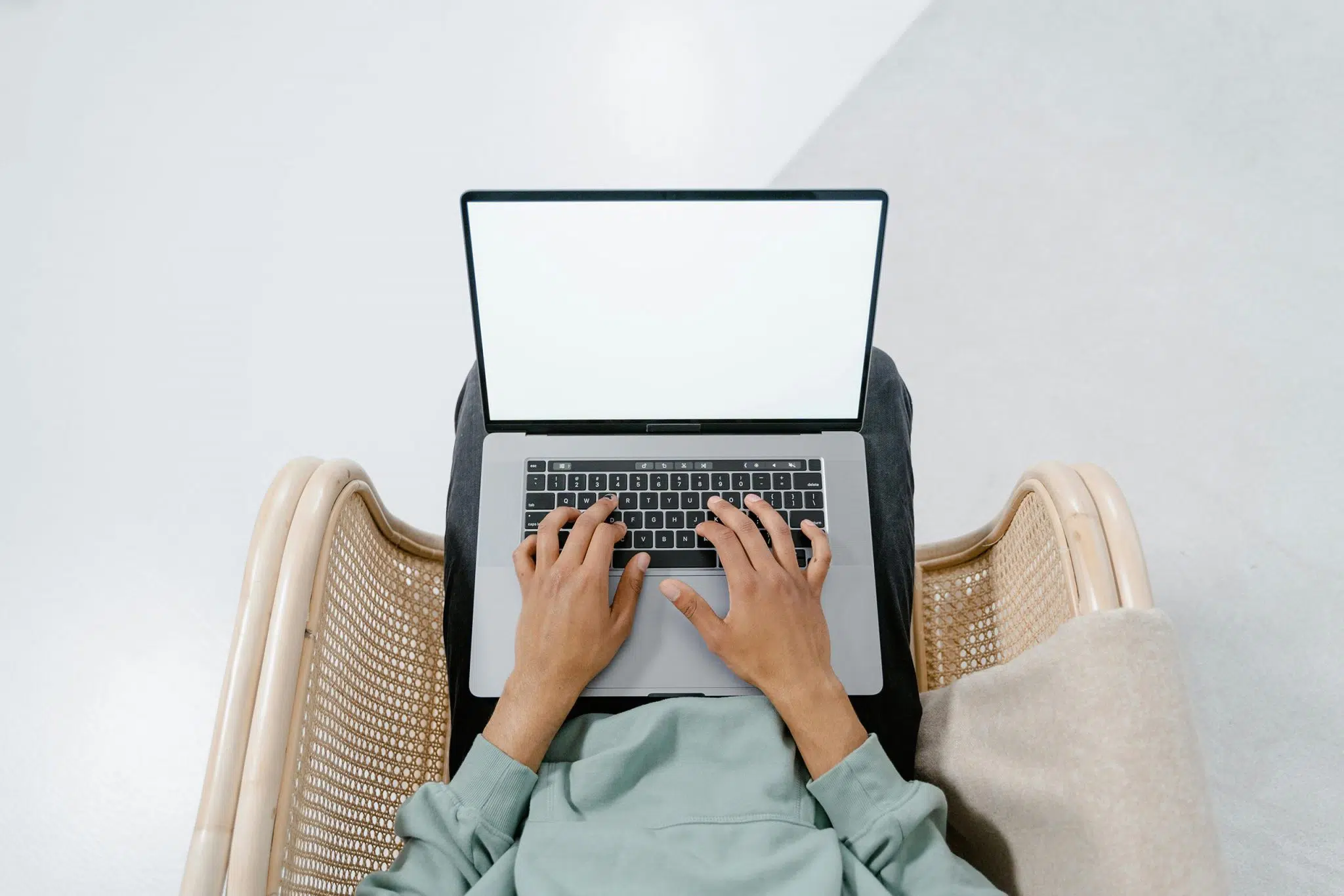 Laptop mockup found on Pexels—a website for free stock images, including some suitable as mockups