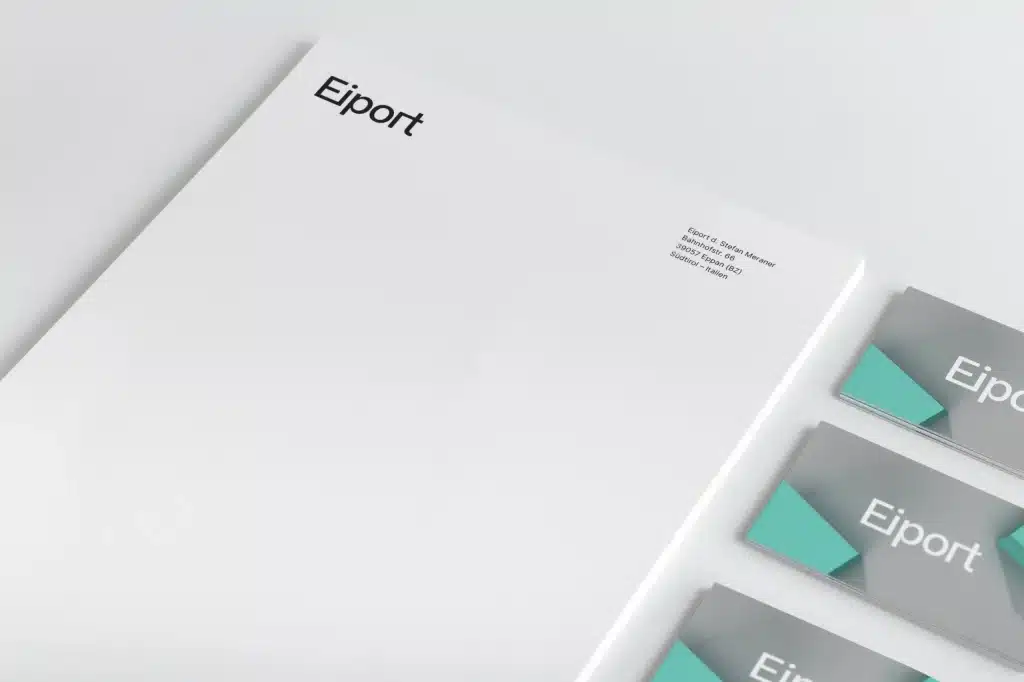 Stationery design for Eiport — the parent trading company behind the Vivila beverage brand
