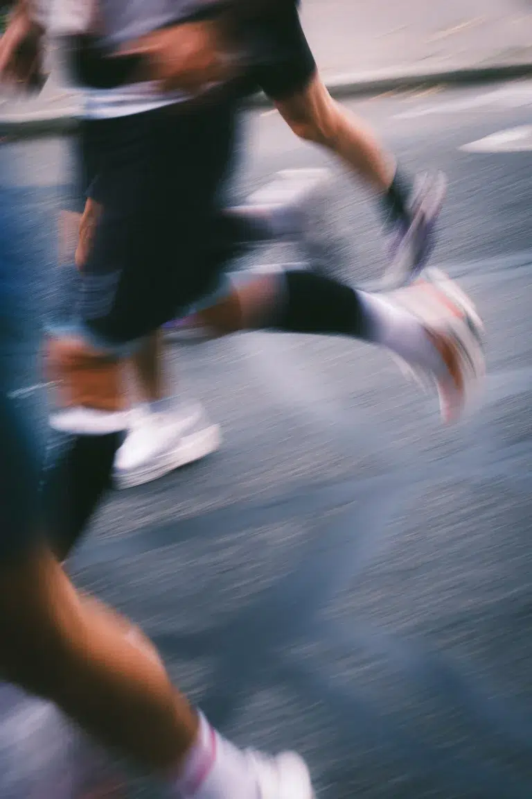 Dynamic stock photo showing motion blur runners, demonstrating creative options beyond typical stock imagery from the best stock photo sites