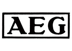 AEG logo design 1912 by Peter Behrens