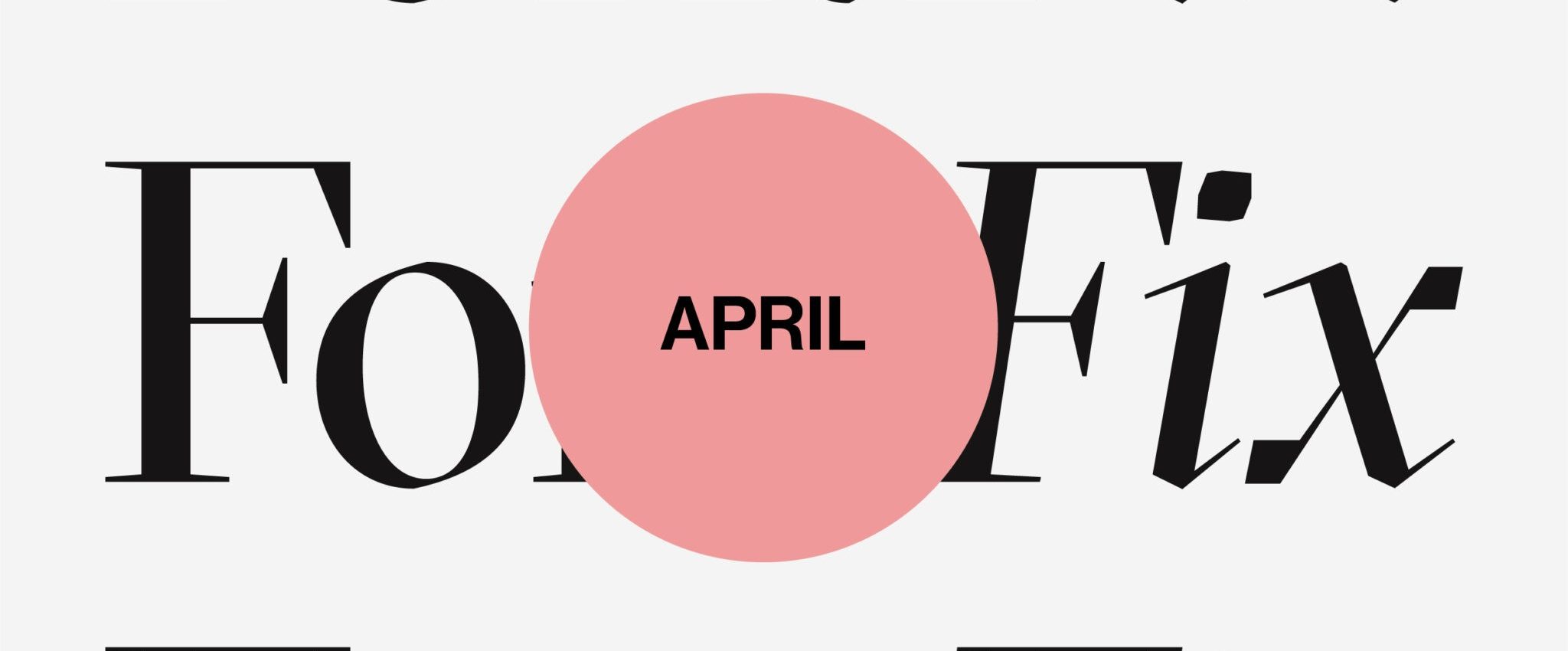Font Fix series April cover image