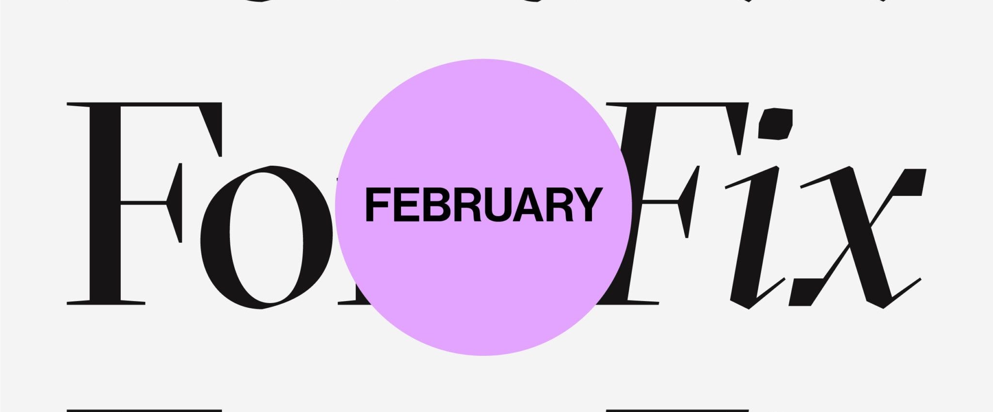 Font Fix series February cover image